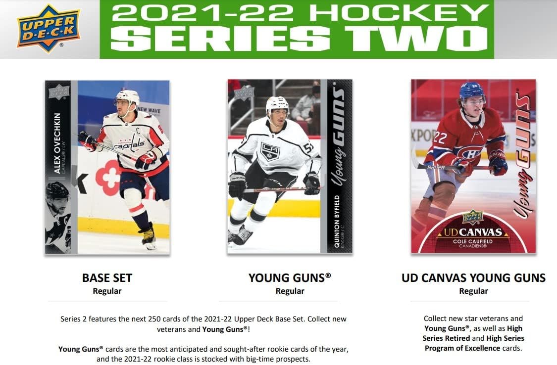 Upper Deck: 2021-22 Series 2 Hockey Blaster Box - 7 Packs Sports Cards Upper Deck