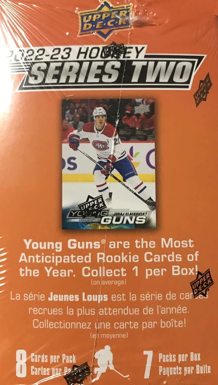 Upper Deck: 2022-23 Series 2 Hockey Blaster Box - 7 Packs Sports Cards Upper Deck