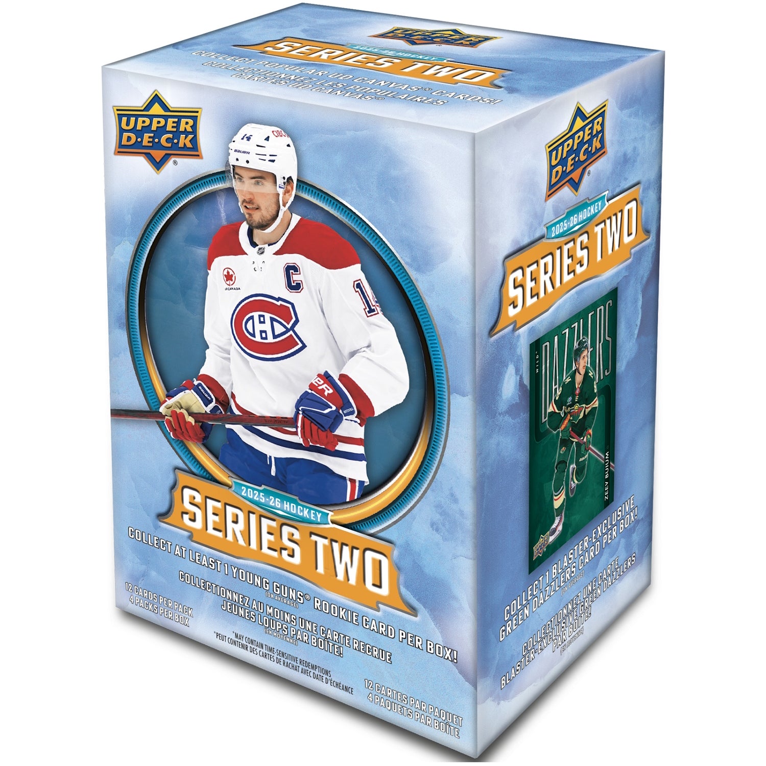 Upper Deck: 2025-26 Series 2 Hockey Blaster Box -4 Packs Sports Cards Upper Deck