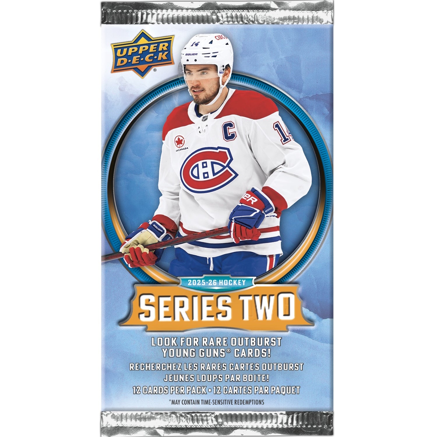 Upper Deck: 2025-26 Series 2 Hockey Retail Booster Pack Sports Cards Upper Deck
