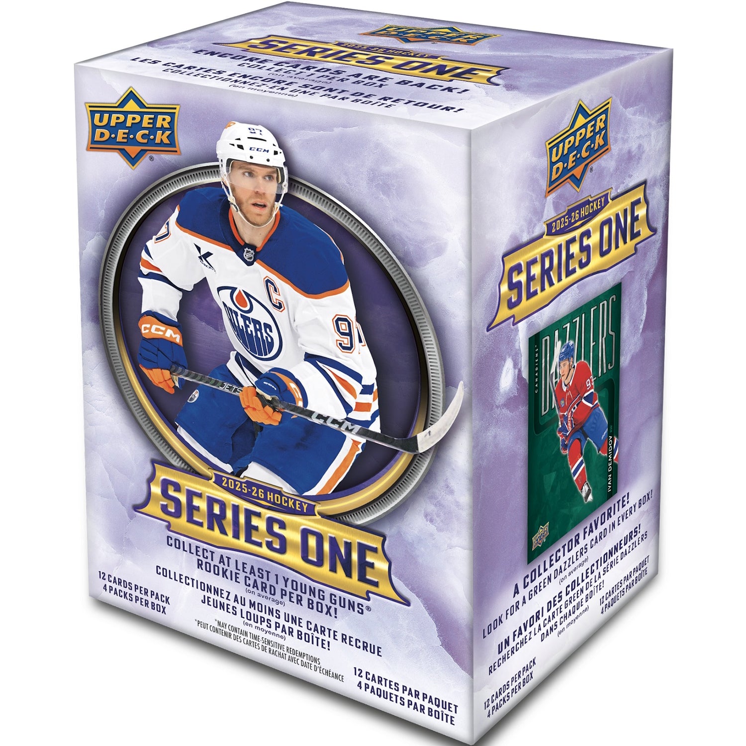 Upper Deck: 2025-26 Series 1 Hockey Blaster Box - 4 Packs Sports Cards Upper Deck