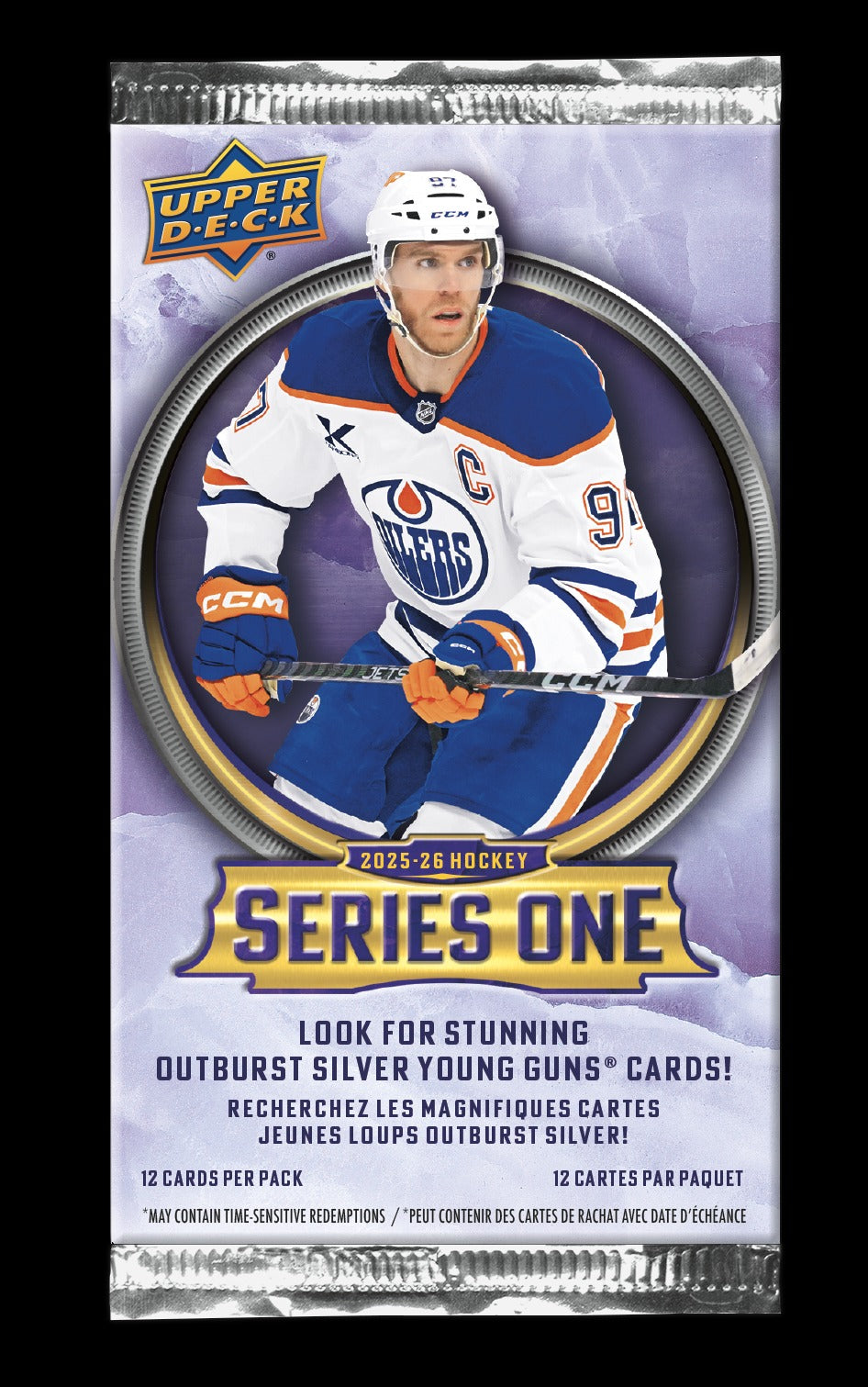 Upper Deck: 2025-26 Series 1 Hockey Tin - 8 Packs + Exclusive Dazzler Bonus Pack Sports Cards Upper Deck