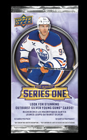 Upper Deck: 2025-26 Series 1 Hockey Tin - 8 Packs + Exclusive Dazzler Bonus Pack Sports Cards Upper Deck