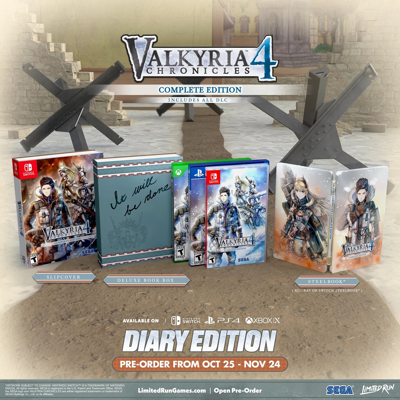 Valkyria Chronicles 4 Complete Edition Diary Edition [PlayStation 4] PlayStation 4 Video Game Limited Run Games