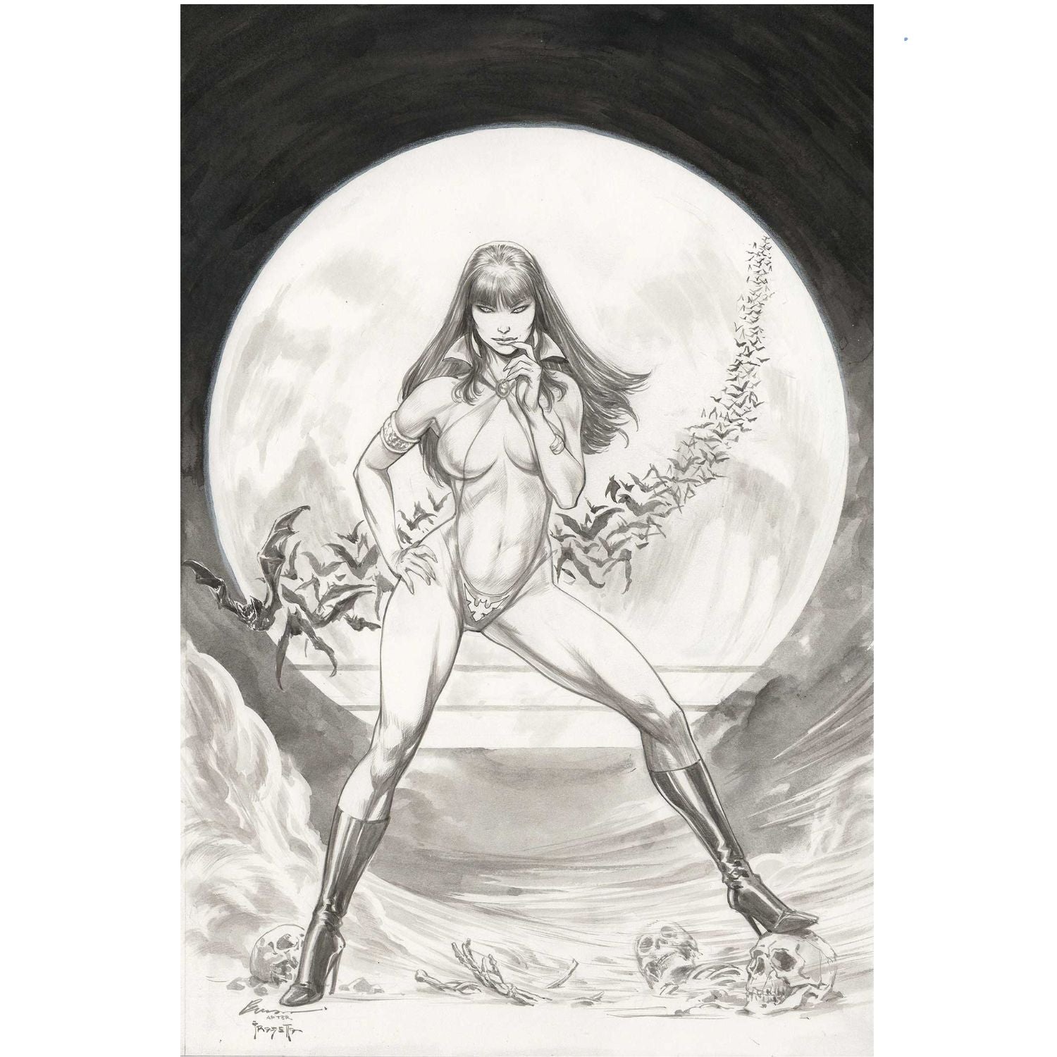 Vampirella Halloween Horror: #1 [Buzz CVR O Virgin - 1:5] 2025 Comics Dynamite Entertainment
