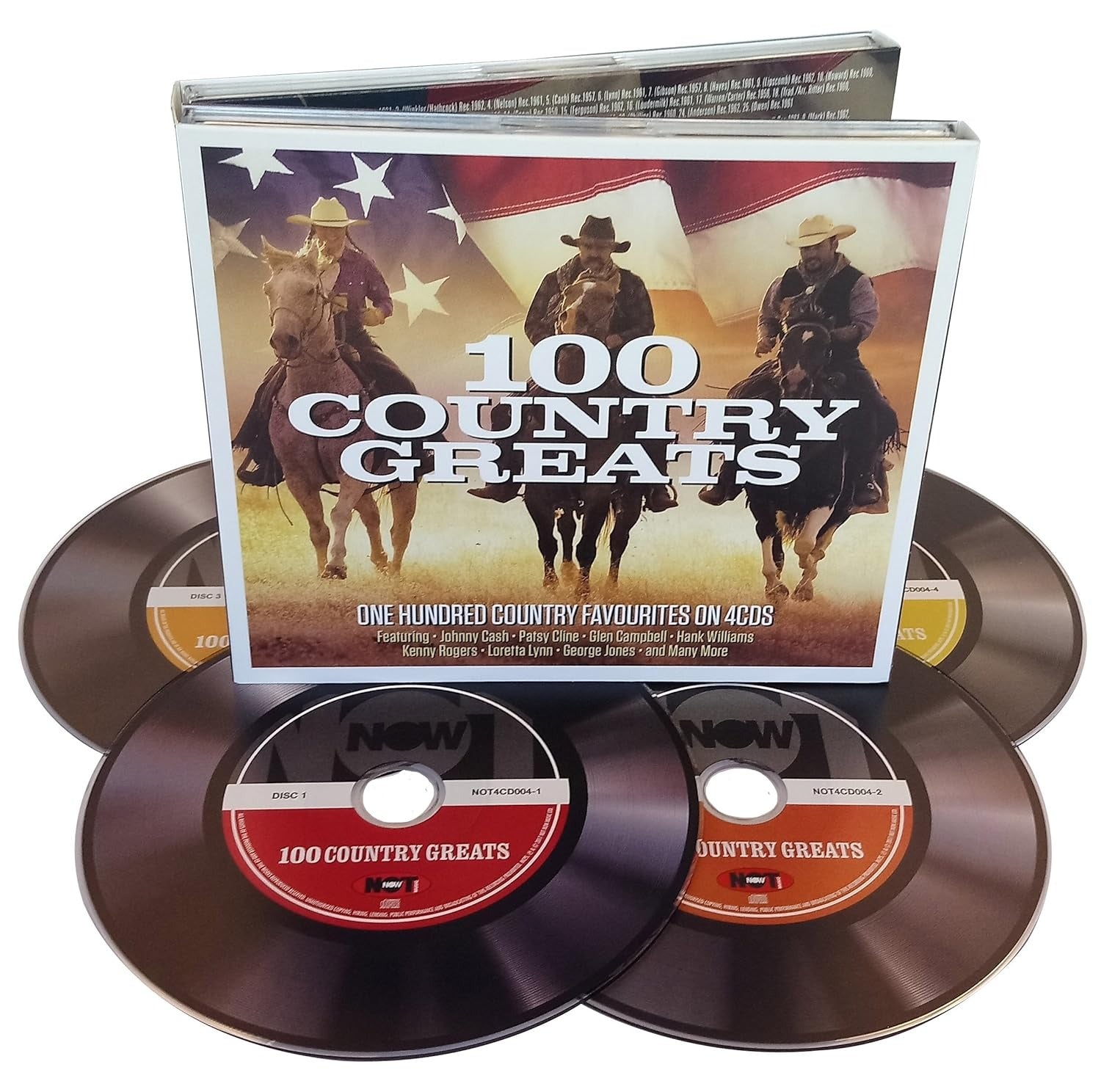 Various Artists: 100 Country Greats - 4CD Set [Audio CD] Audio CD/Vinyl Not Now Music