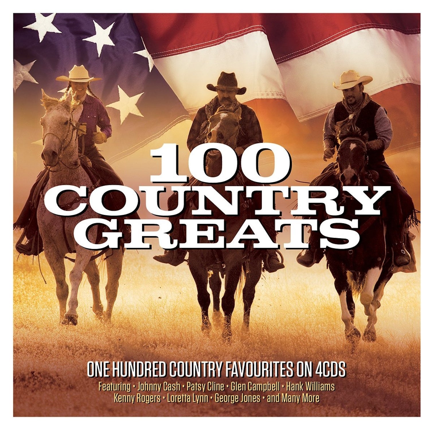 Various Artists: 100 Country Greats - 4CD Set [Audio CD] Audio CD/Vinyl Not Now Music