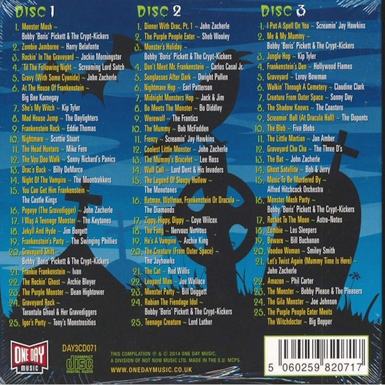 Various Artists: The Best Of Horror - 3CD Set [Audio CD] Audio CD/Vinyl Not Now Music