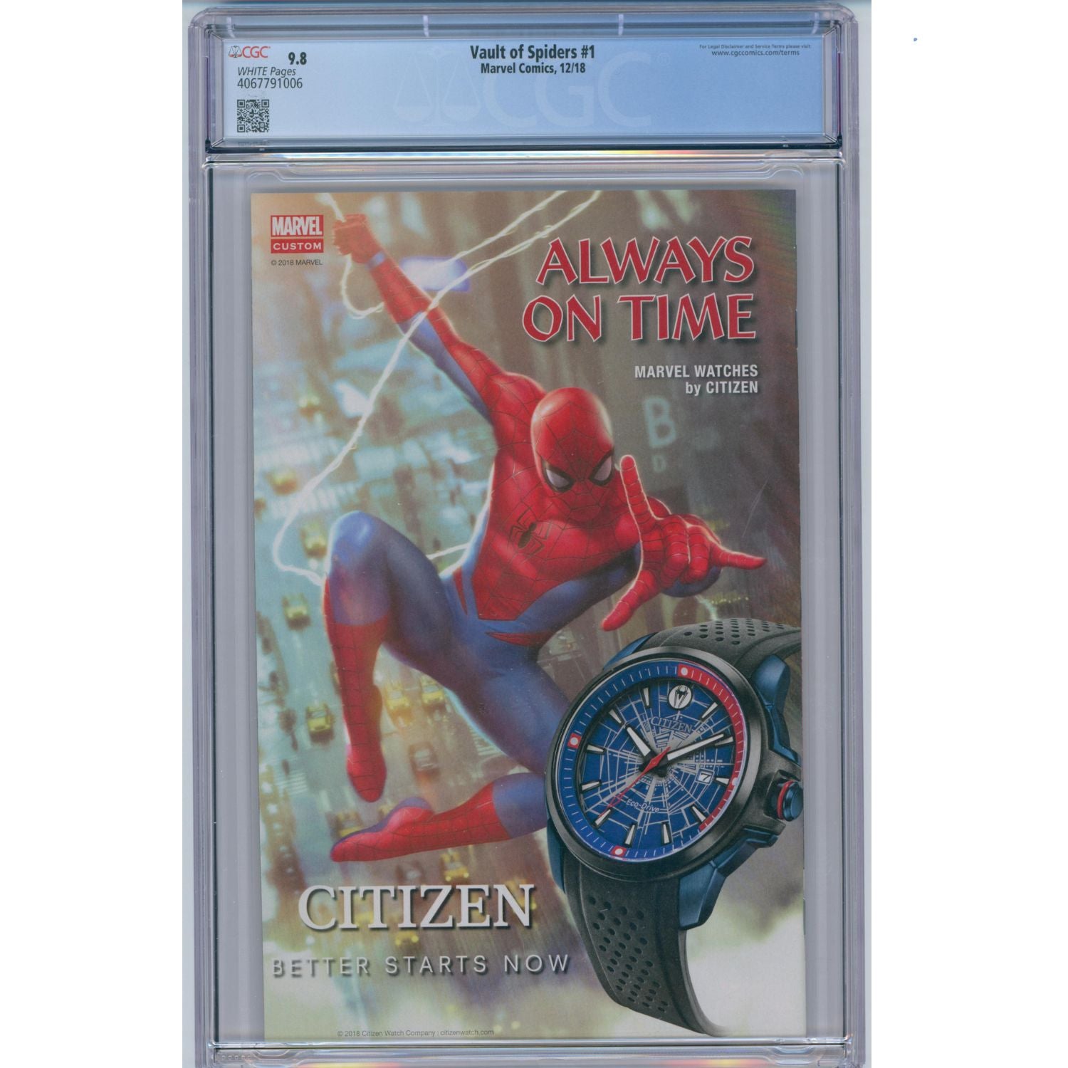 Vault of Spiders: #1 [Giuseppe Camuncoli CGC 9.8 CVR A] 2018 Comics Marvel Comics