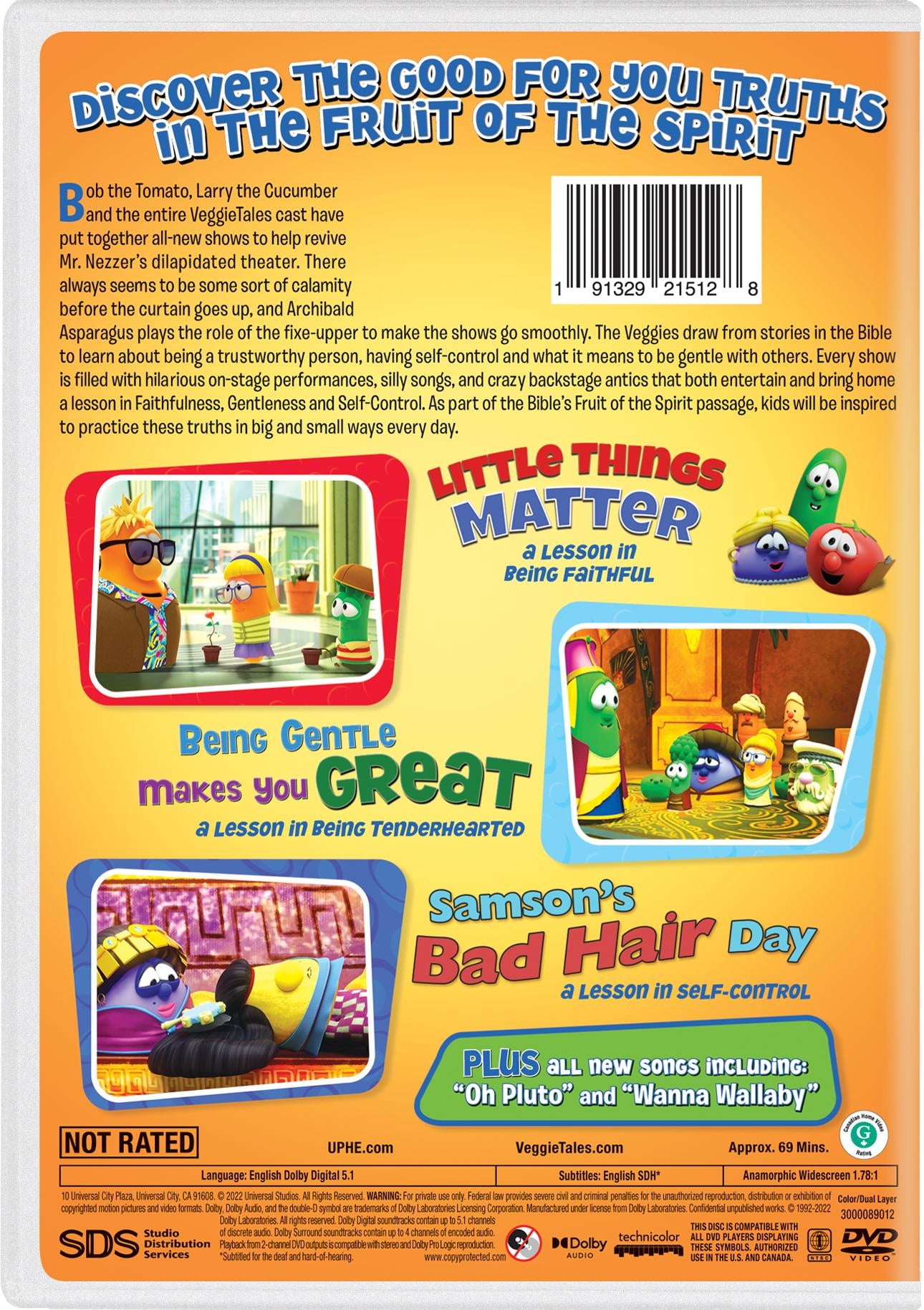 VeggieTales: Fruit of the Spirit Stories Vol. 3 - Faithfulness, Gentleness, Self-Control [DVD] DVD Movie Universal Pictures   
