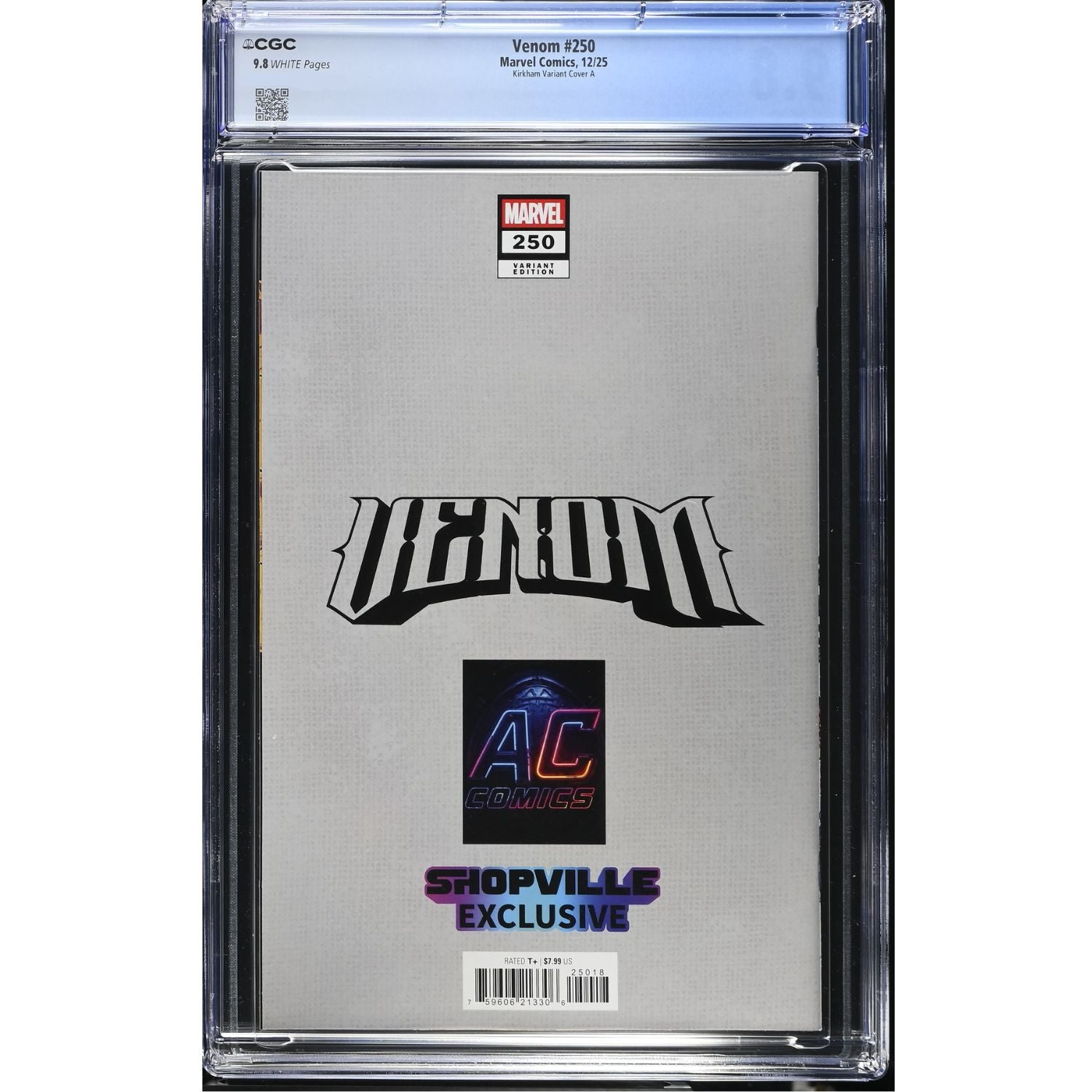 Venom: #250 [Tyler Kirkham CGC 9.8 Shopville Exclusive] 2025 Comics Marvel Comics