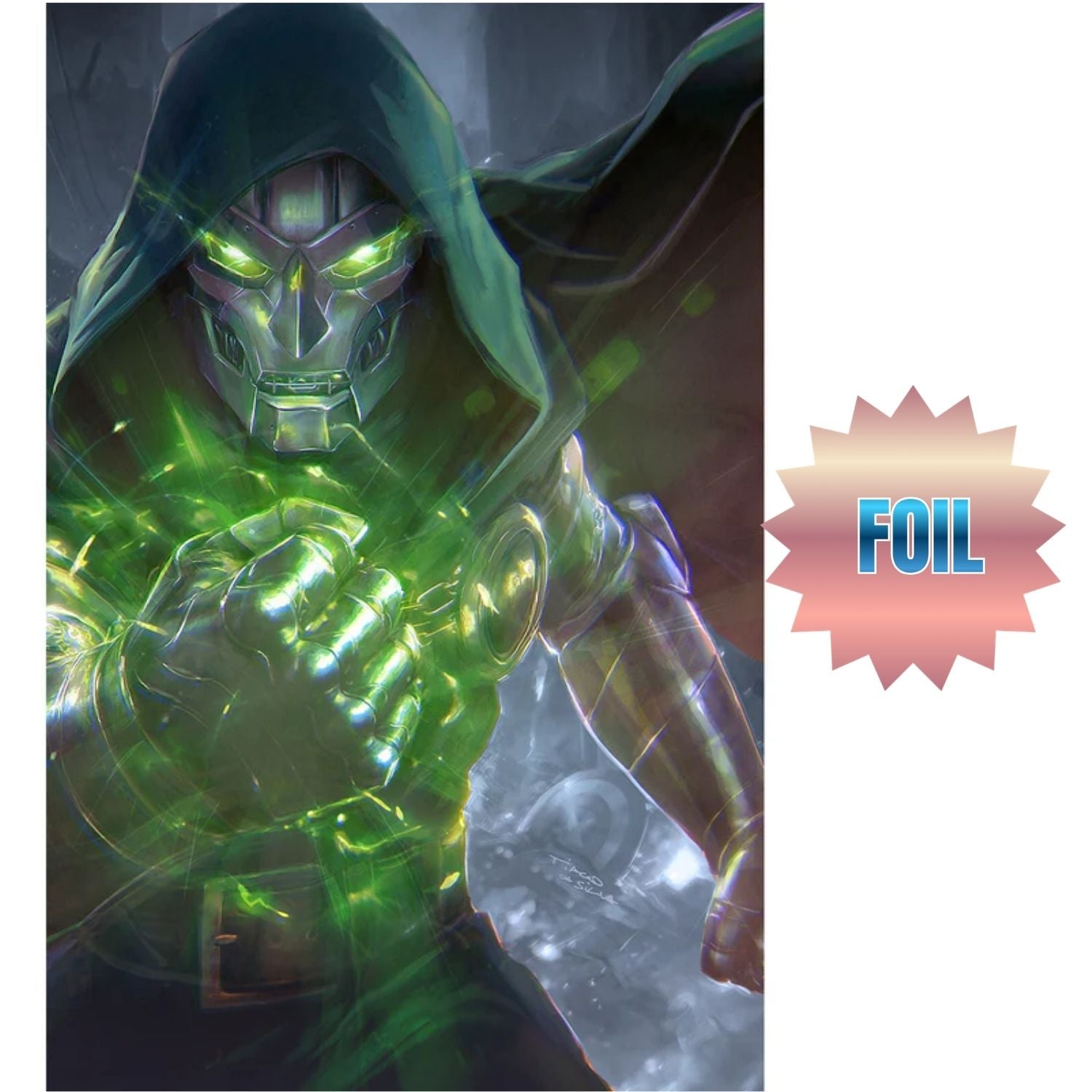 Will of Doom #1 [Tiago da Silva Silver Virgin Foil Shopville x MegaCon Exclusive CVR] 2026 Comics Marvel Comics