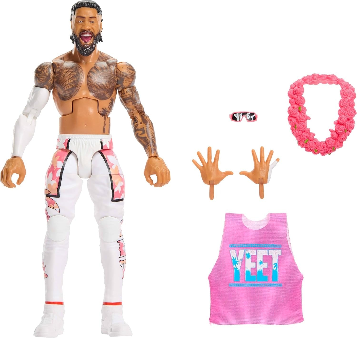 WWE Elite Collection 124: Jey Uso Toys & Games Mattel