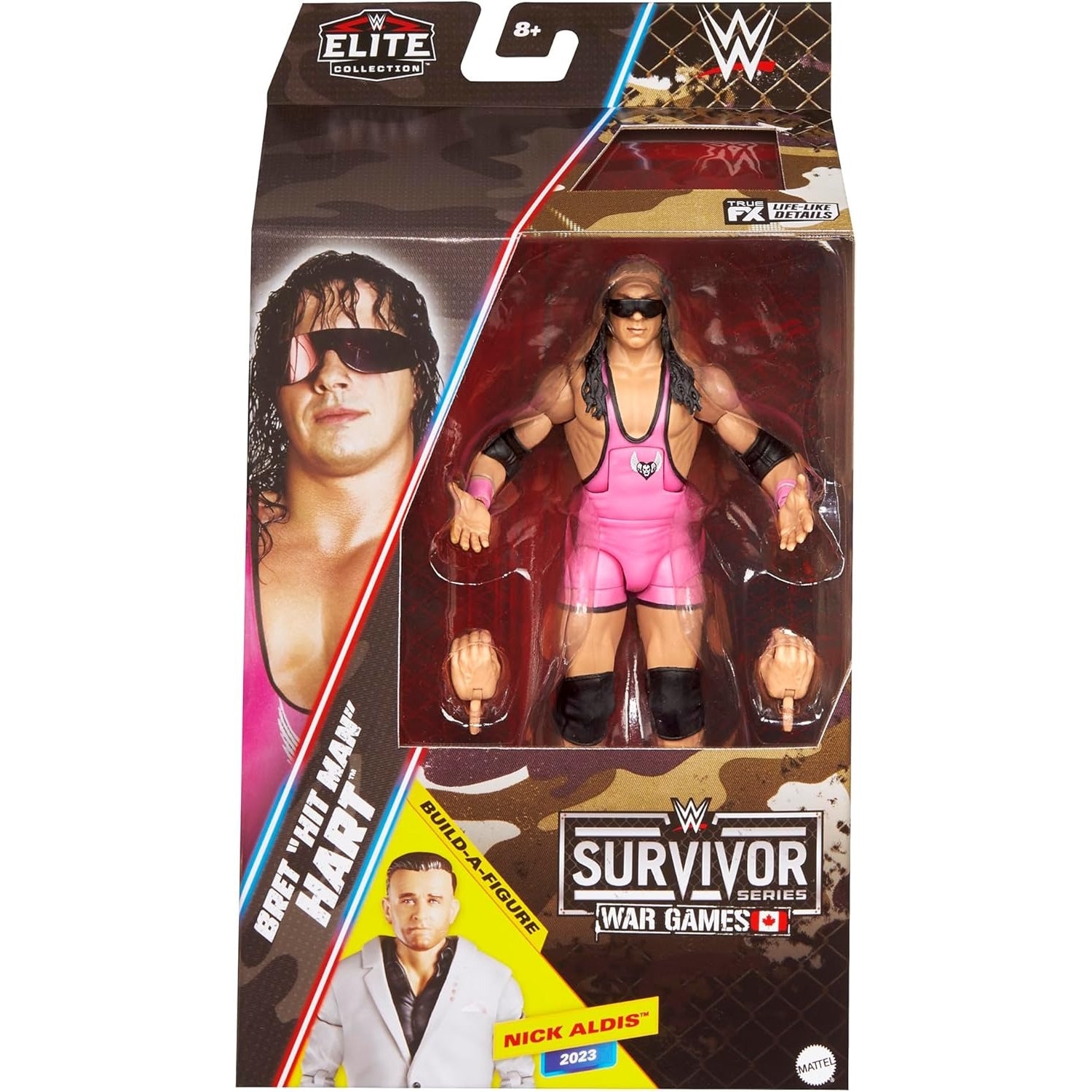 WWE Elite Collection: Survivor Series War Games - Bret Hart Figure Toys & Games Mattel