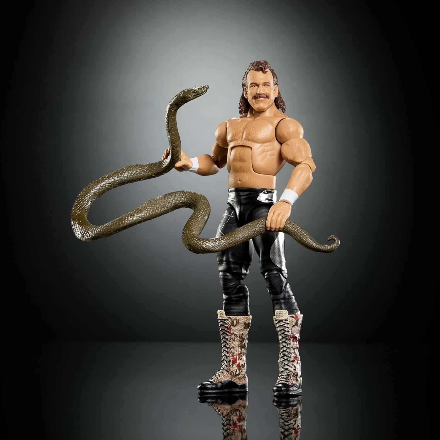 WWE Elite Collection: Wrestle Mania - Jake The Snake Roberts - BAF Sam Roberts Toys & Games Mattel