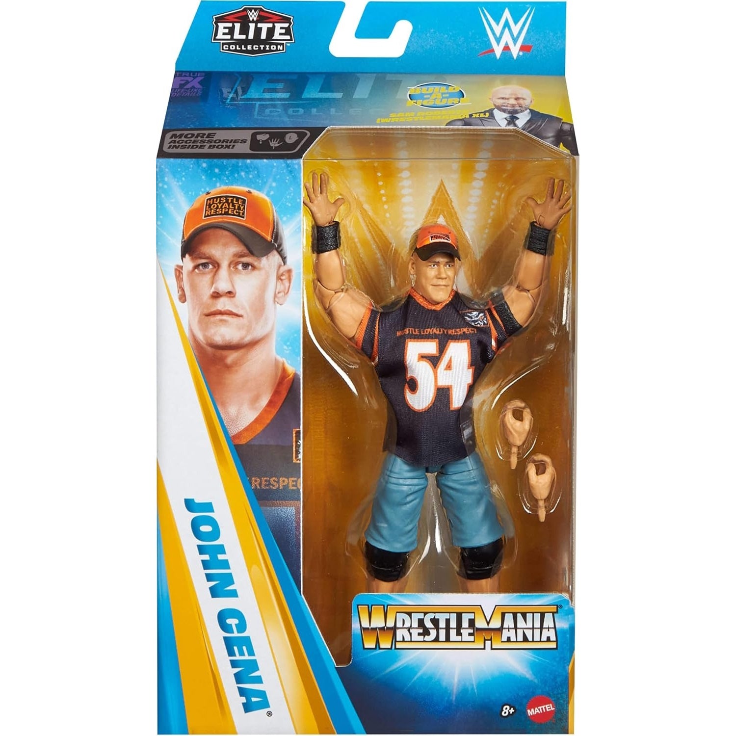 WWE Elite Collection: Wrestle Mania -John Cena - BAF Sam Roberts Toys & Games Mattel