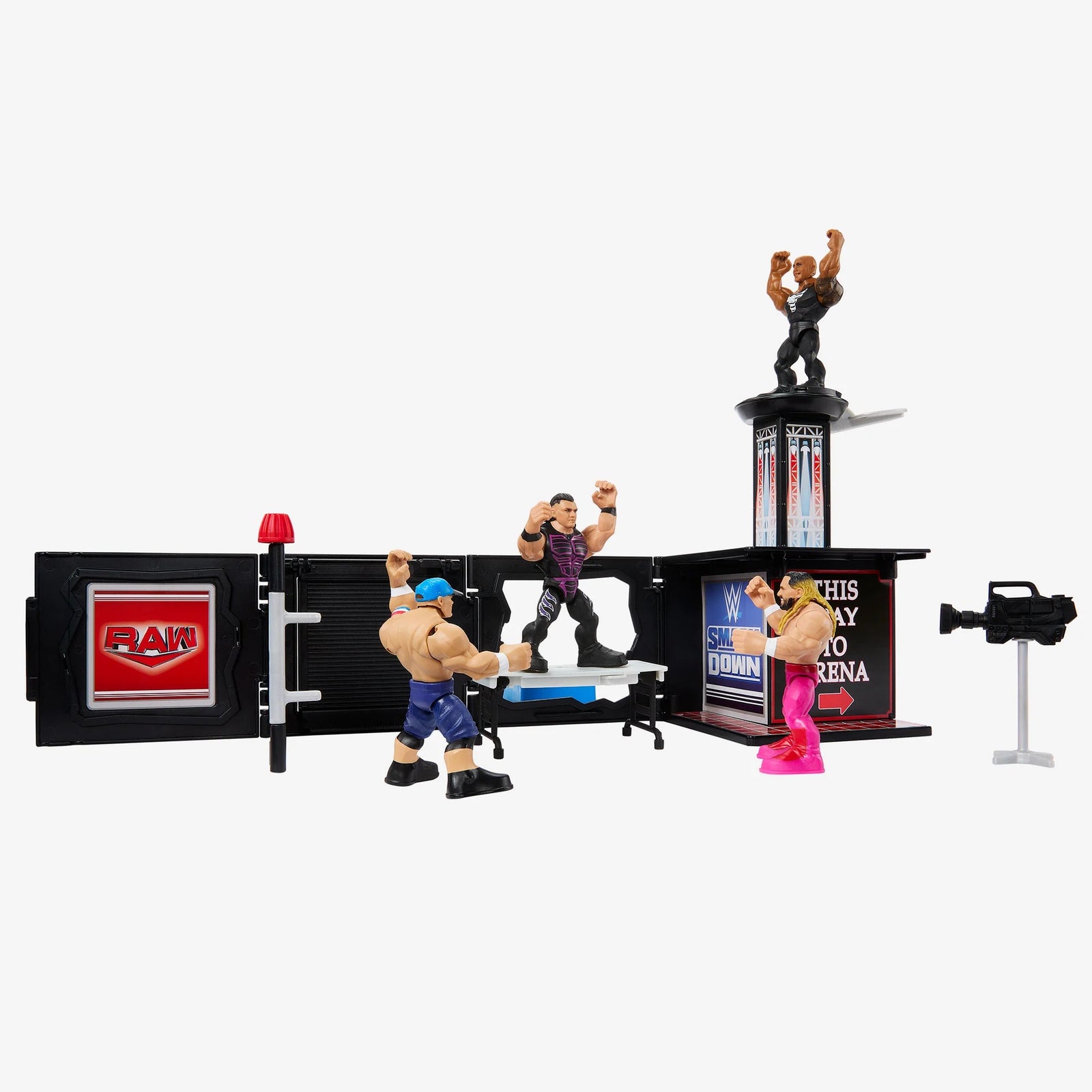 WWE Knuckle Crunchers: Final Boss Microphone Playset Toys & Games Mattel