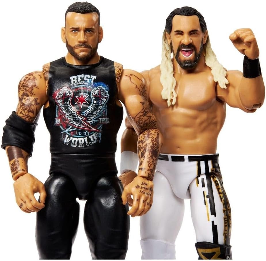 WWE Main Event Showdown Series 23: CM Punk vs Seth "Freakin" Rollins 2 Pack Toys & Games Mattel