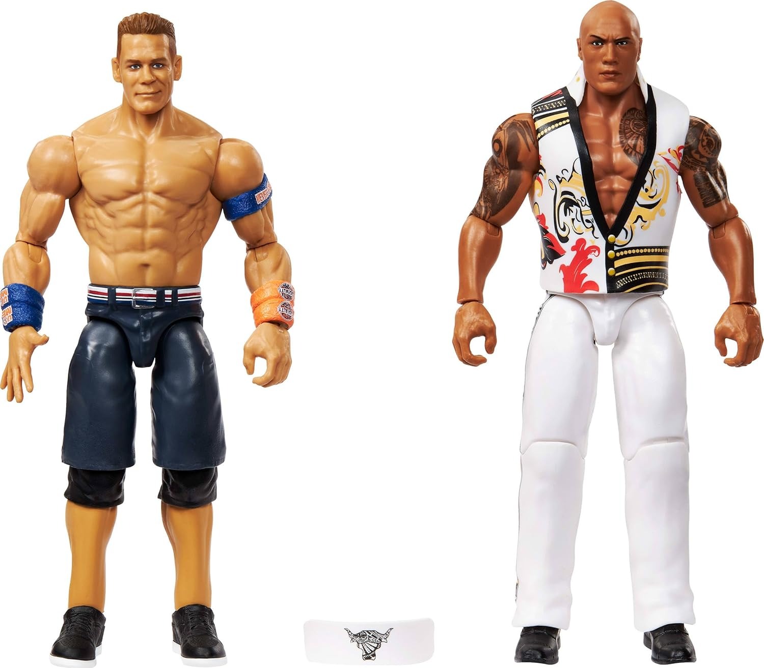 WWE Main Event Showdown Series 23: The Rock Final Boss vs John Cena 2 Pack Toys & Games Mattel