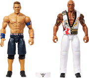 WWE Main Event Showdown Series 23: The Rock Final Boss vs John Cena 2 Pack Toys & Games Mattel