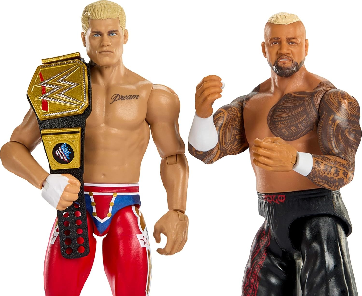 WWE Main Event Series: Cody Rhodes vs Solo Sikoa - 2 Figure Pack Toys & Games Mattel