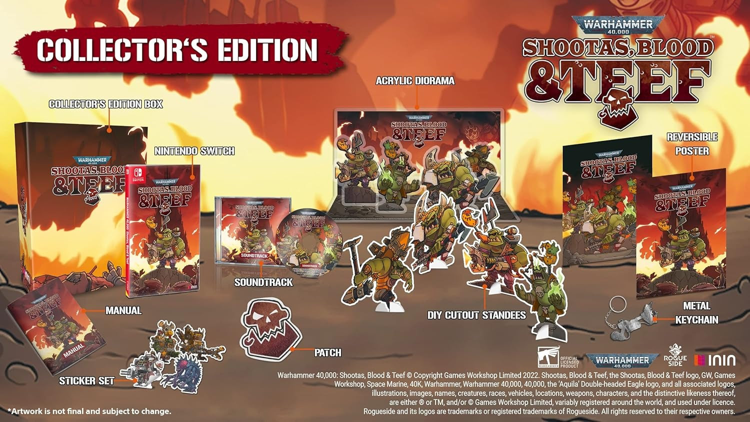 Warhammer 40k: Shootas, Blood and Teef - Collector's Edition [Nintendo Switch] Nintendo Switch Collector Strictly Limited Games