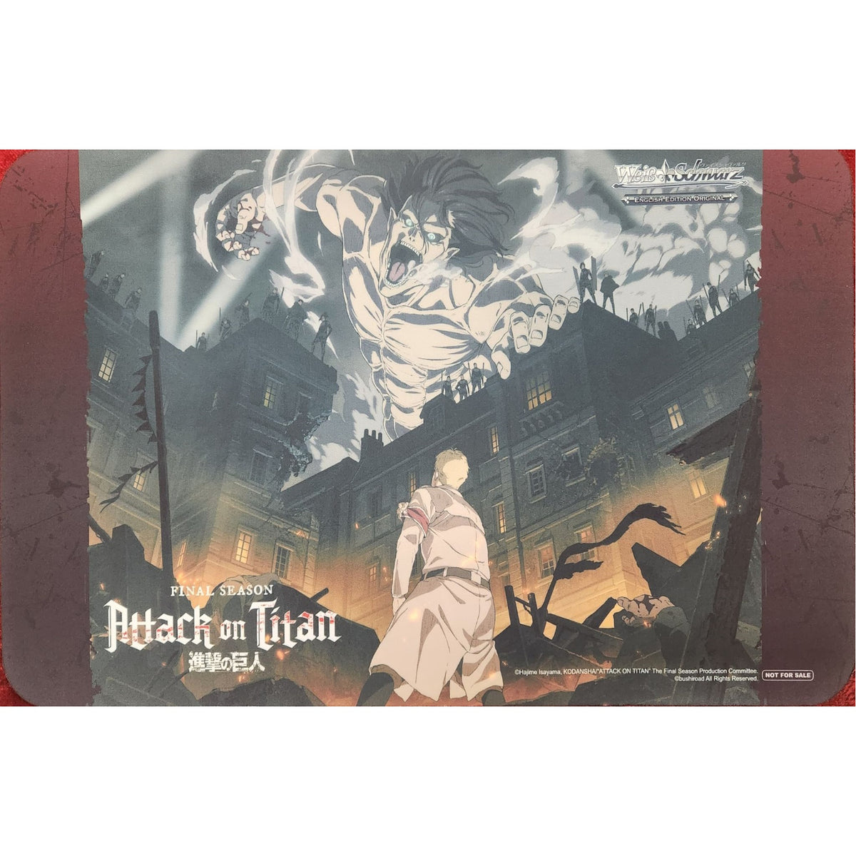 Weiss Schwarz TCG: Attack on Titan Final Season Playmat Card Game Bushiroad
