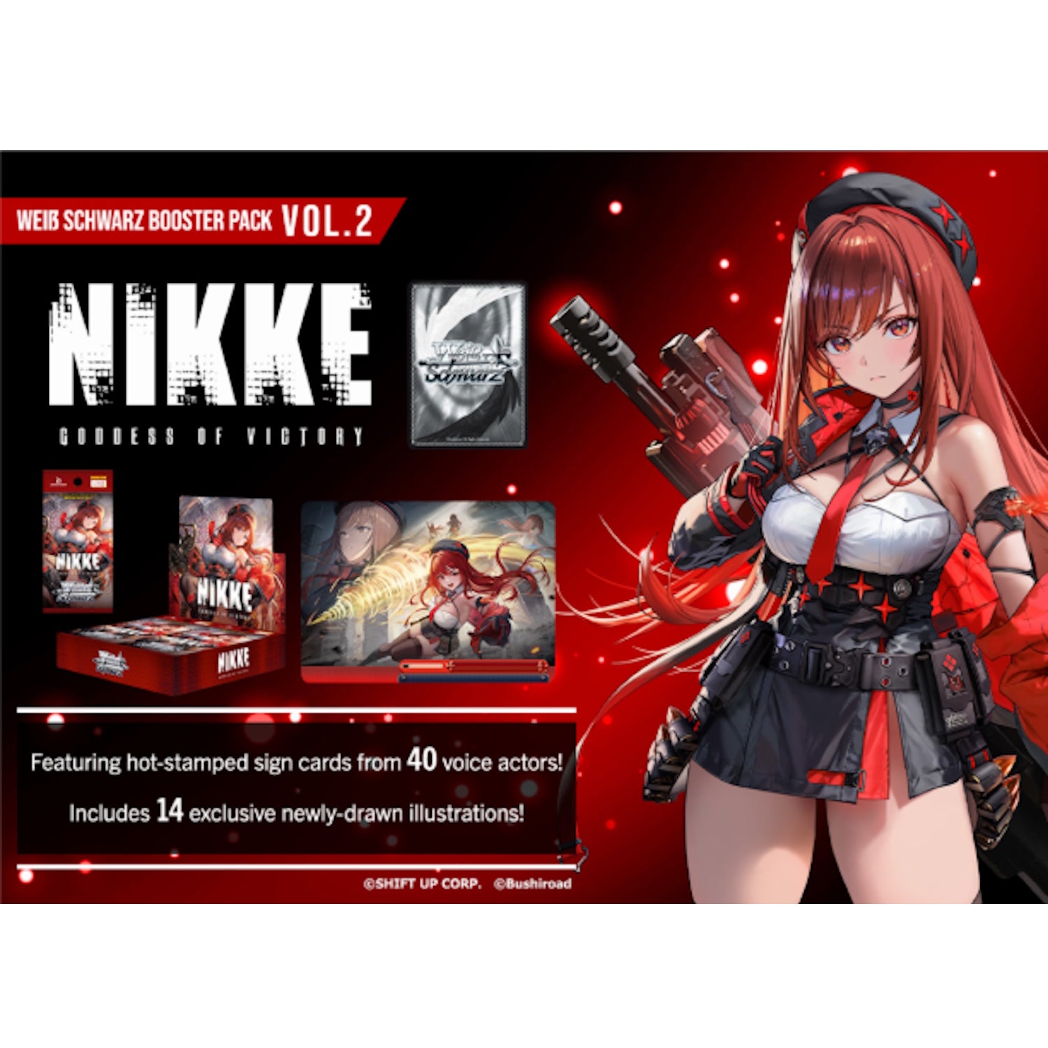 Weiss Schwarz TCG: Goddess of Nikke Volume 2 1st First Print Booster Box Card Game Bushiroad