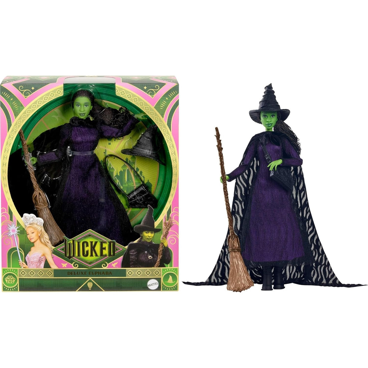 Wicked: Deluxe Elphaba Fashion Doll Toys & Games Mattel