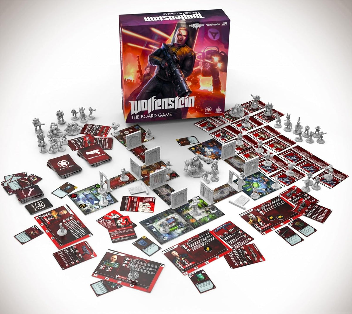 Wolfenstein: The Board Game [Board Game, 1 - 4 Players] Board Game Bethesda
