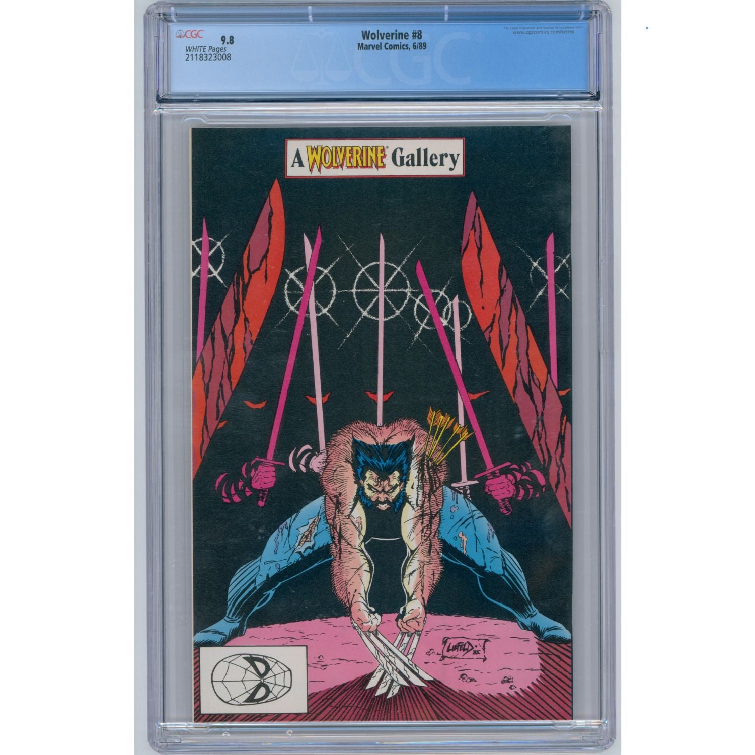 Wolverine: #8 [John Buscema CGC 9.8] 1989 Comics Marvel Comics