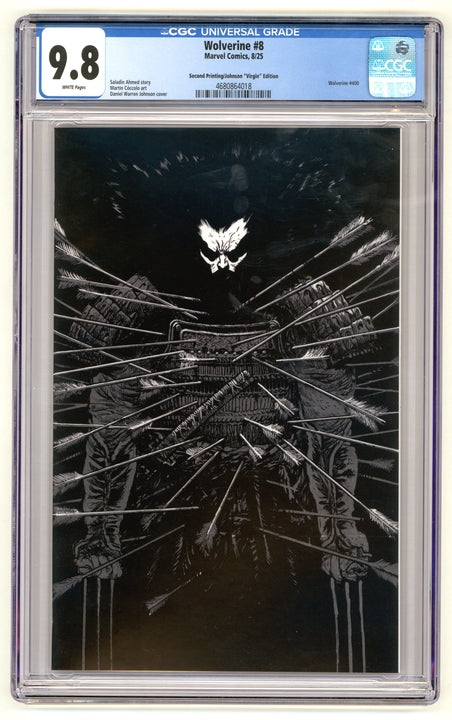 Wolverine: #8 [Johnson CGC 9.8 2nd Print -1:25] 2025 Comics Marvel Comics
