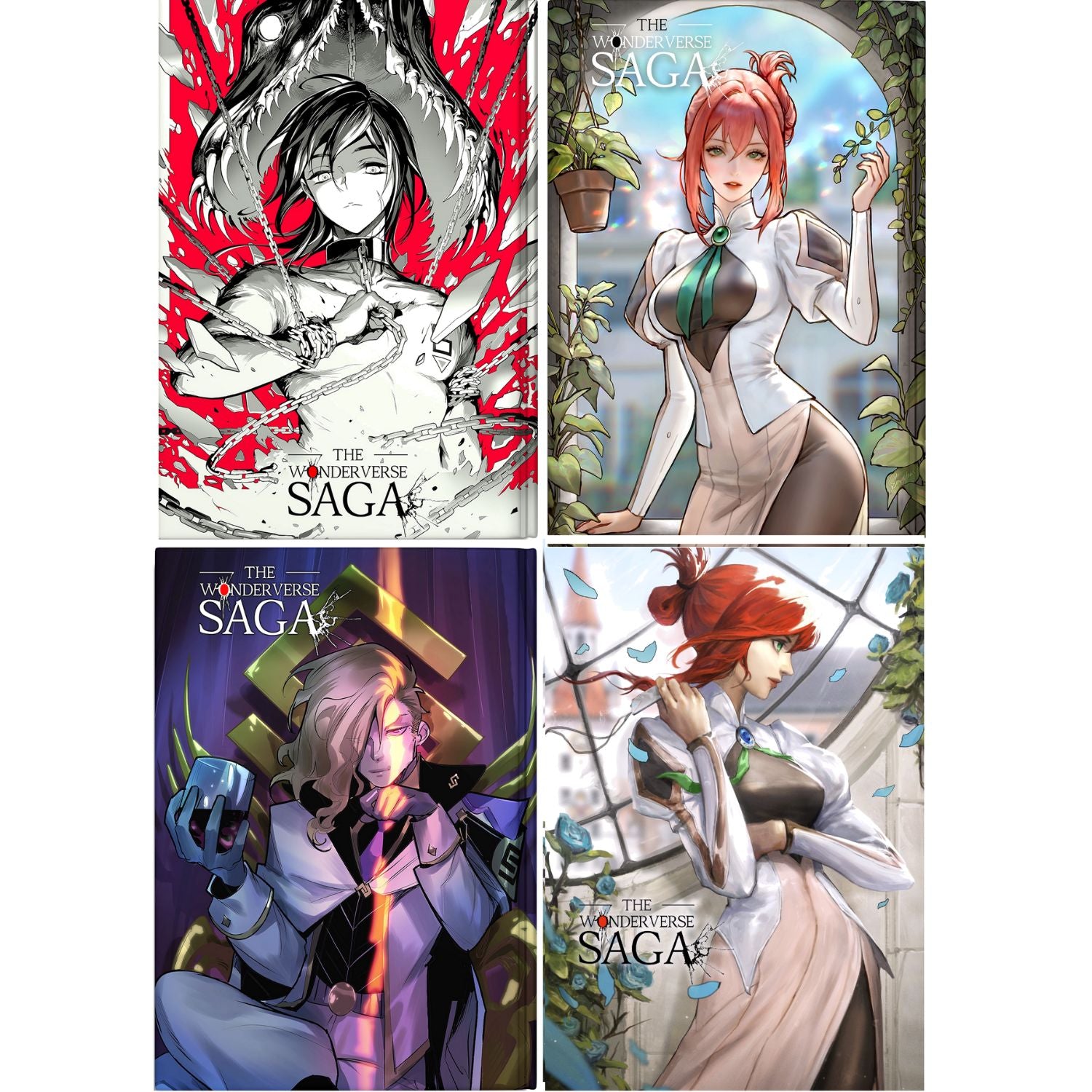Wonderverse Saga #1: Hardcover Collector's Editions - Shopville Exclusive x 4 Manga Book Bundle Manga The Art of Rachta Lin