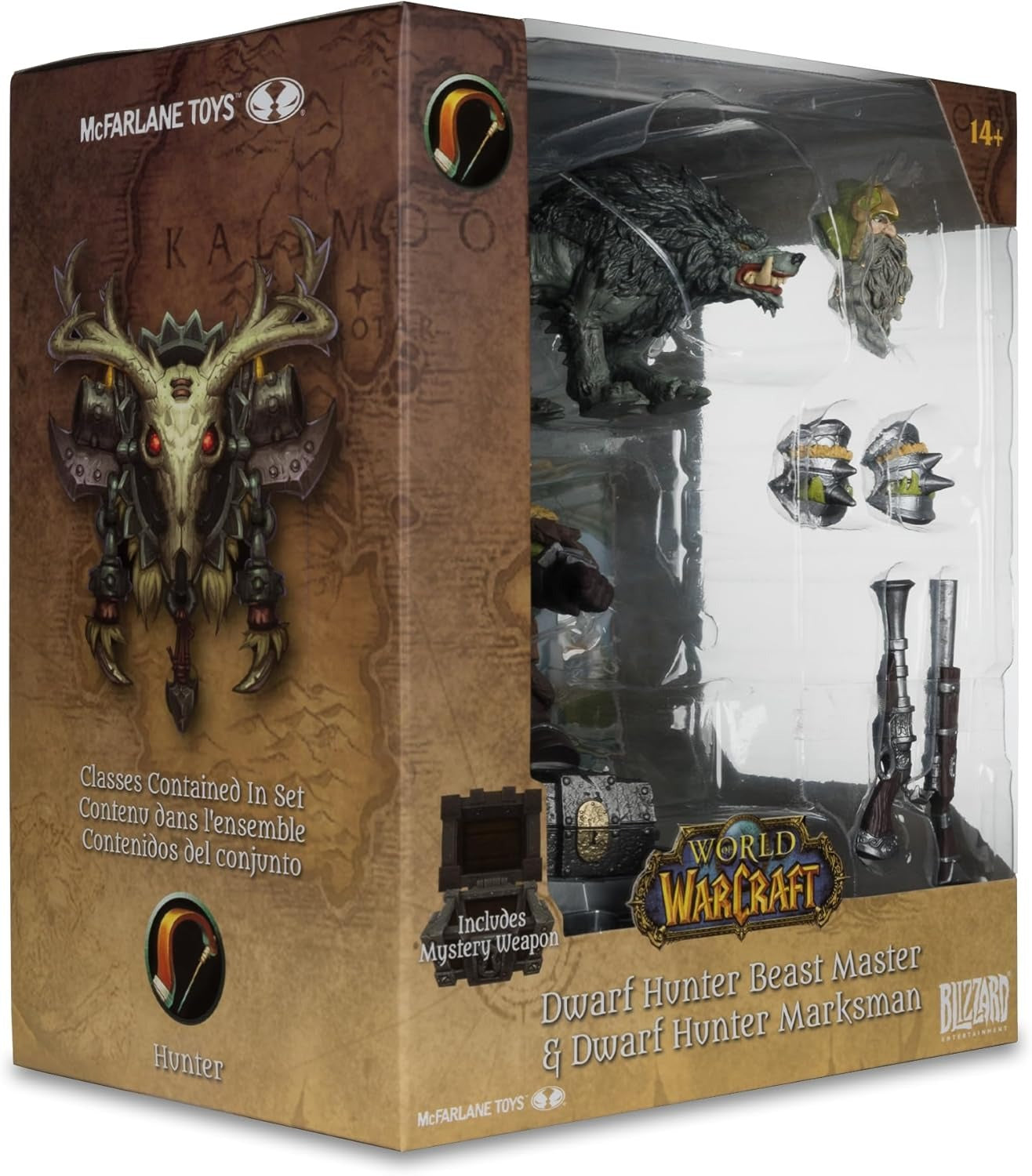World of Warcraft: Dwarf Hunter Beast Master/Marksman [Random Color] (1:12 Scale) Toys & Games McFarlane Toys