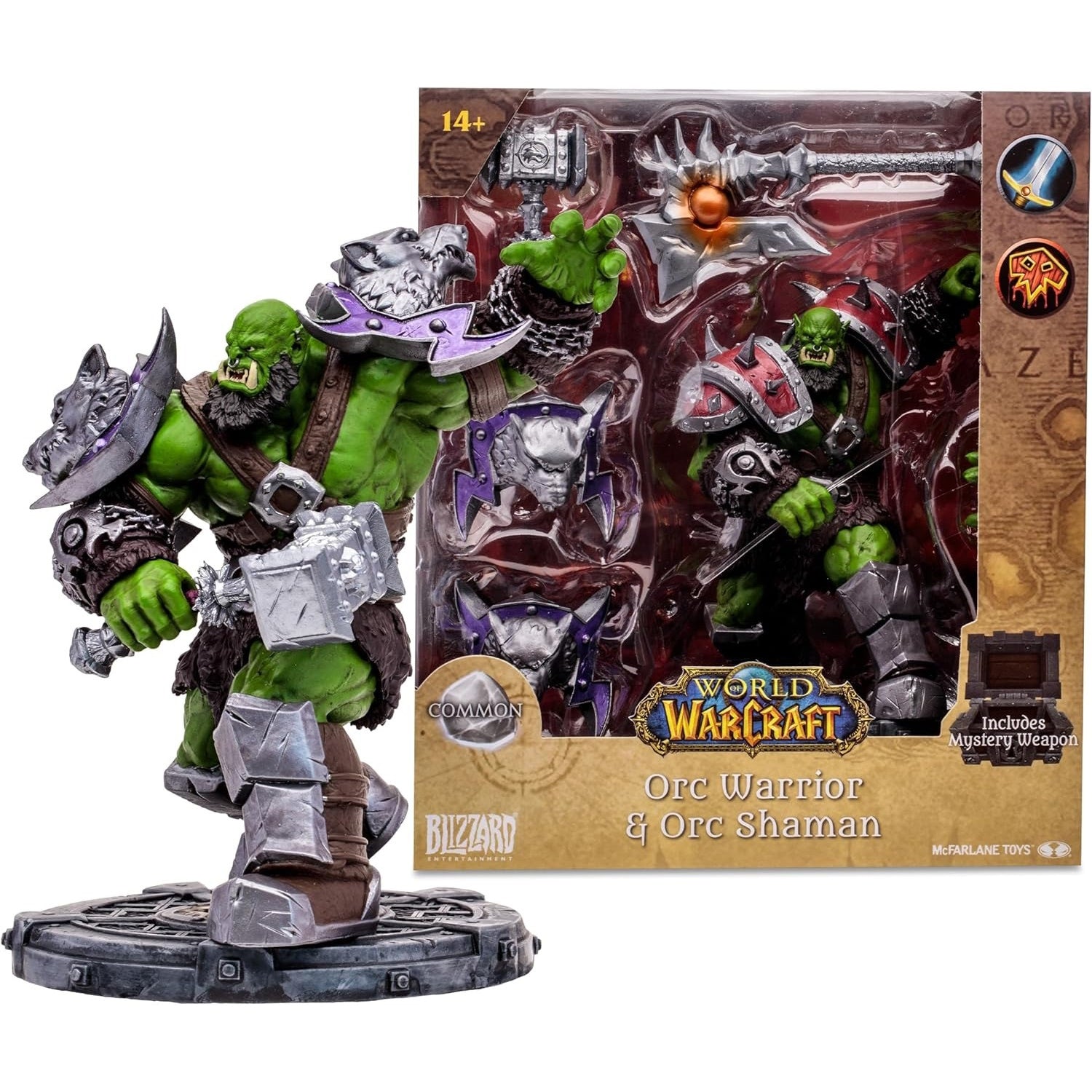World of Warcraft Orc: Warrior/Shaman Common - 1:12 Scale Toys & Games McFarlane Toys