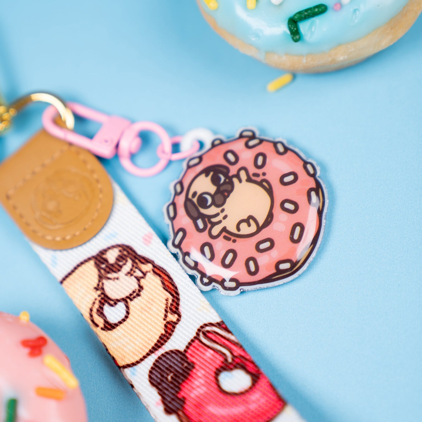 Puglie: Doughnut Box Wristlet Accessory Puglie