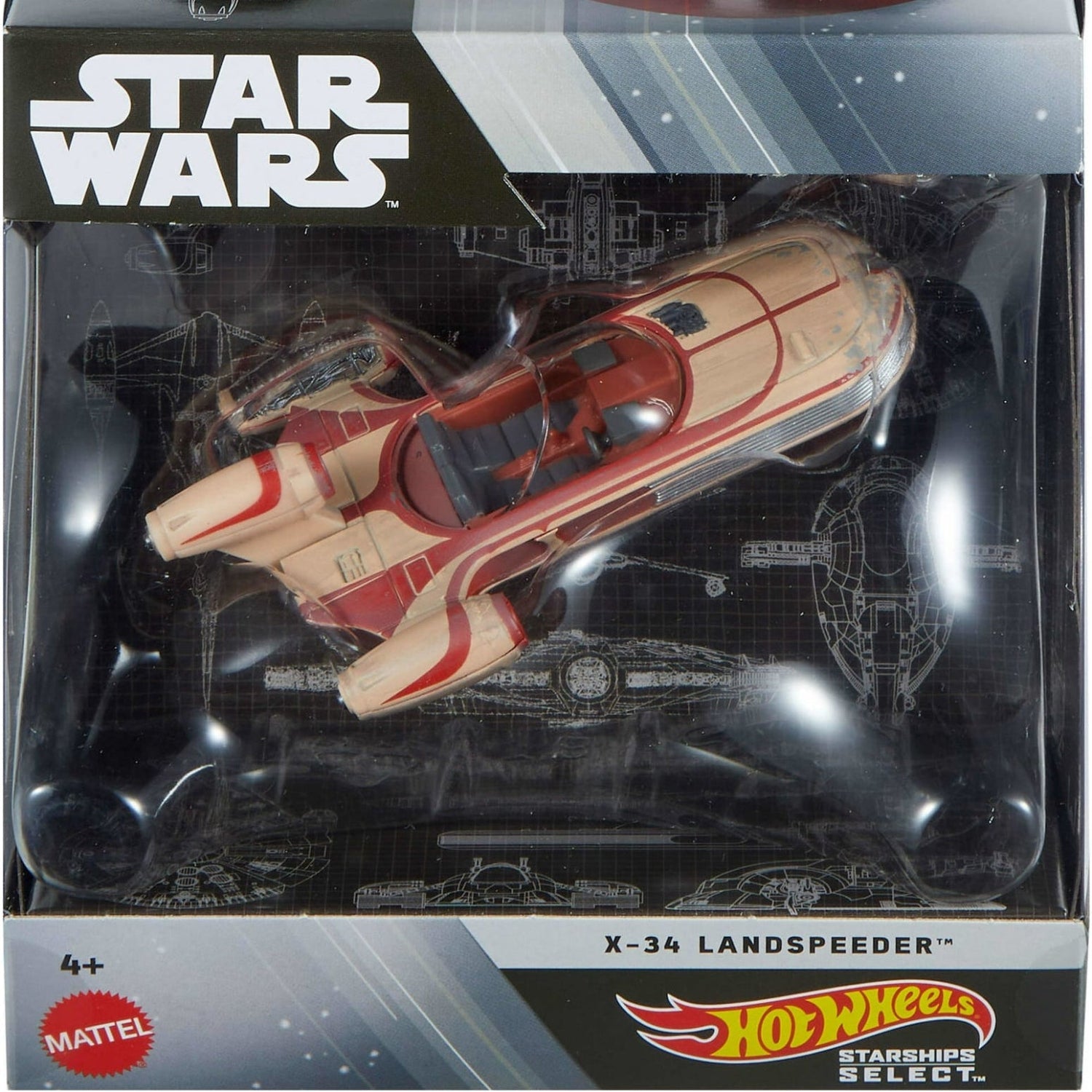 Hot Wheels: Premium Star Wars Collector Starships Select - X-34 Landspeeder Toys & Games Mattel