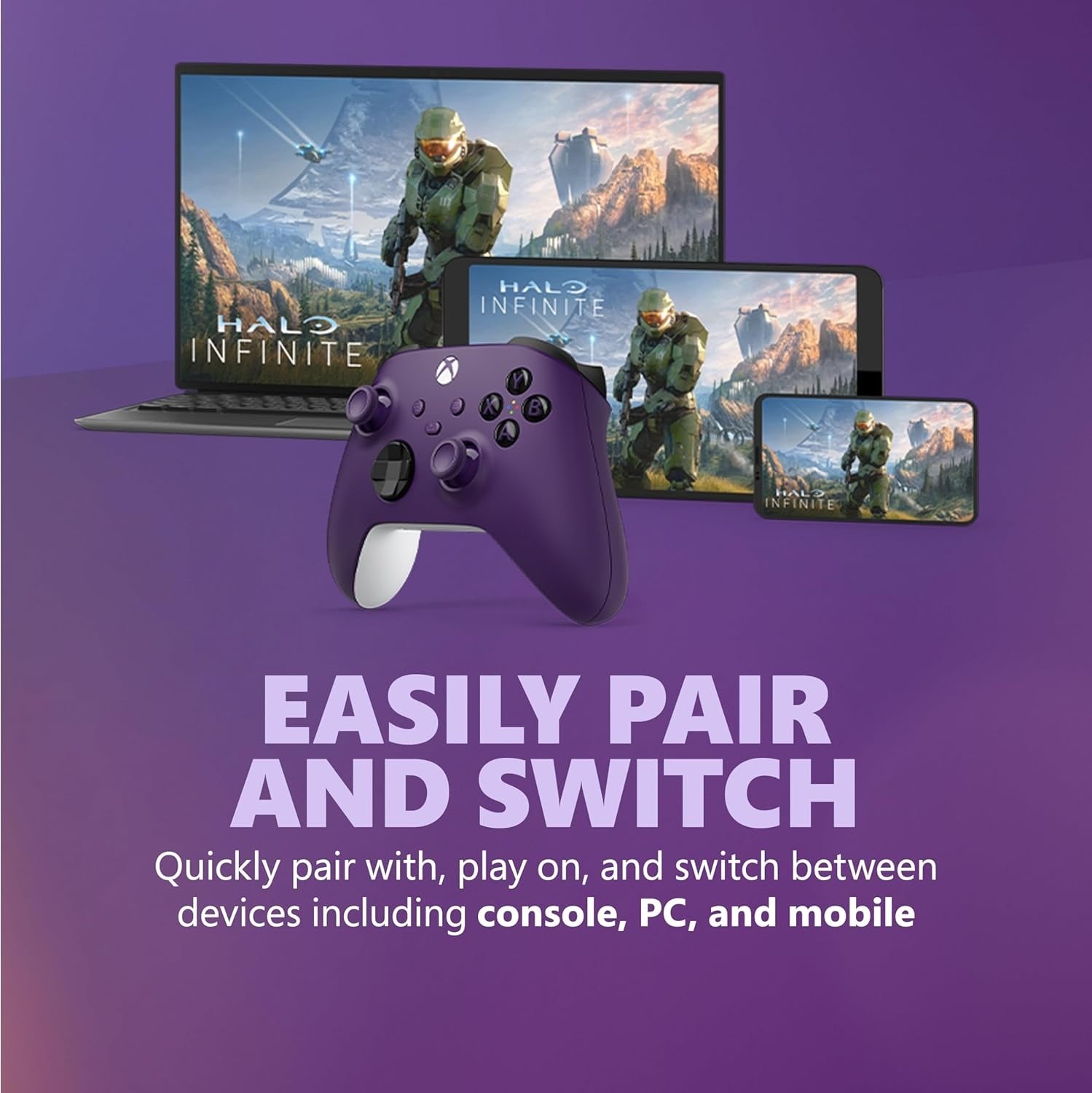 Xbox Wireless Controller - Astral Purple [Xbox One & Xbox Series X Accessory] Xbox Series X Accessories Microsoft
