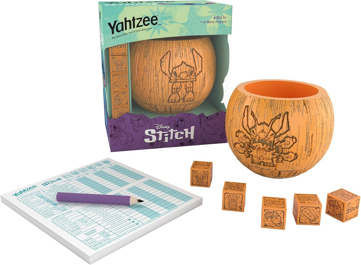 Yahtzee - Disneys Stitch Edition [Board Game, 1+ Players] Board Game USAopoly