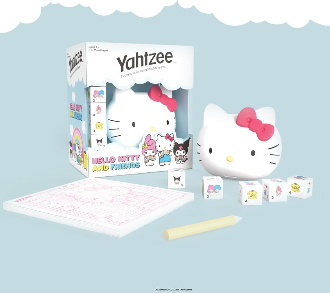 Yahtzee: Hello Kitty and Friends [Board Game, 1+ Players] Board Game USAopoly