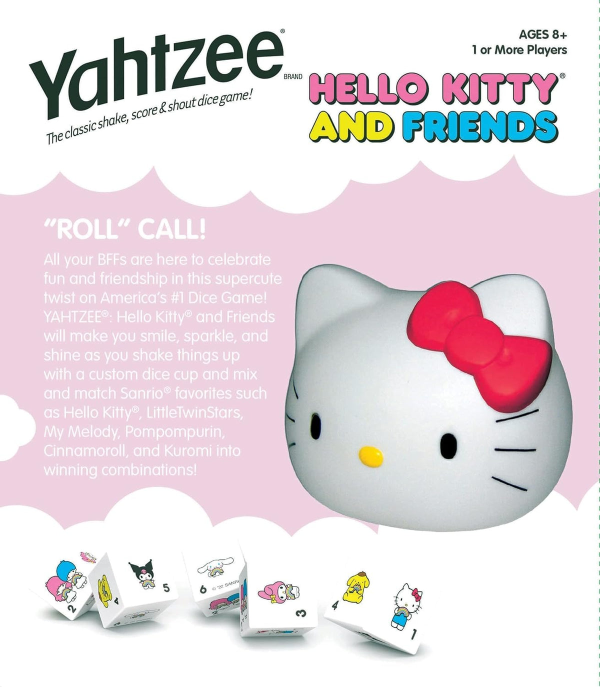 Yahtzee: Hello Kitty and Friends [Board Game, 1+ Players] Board Game USAopoly