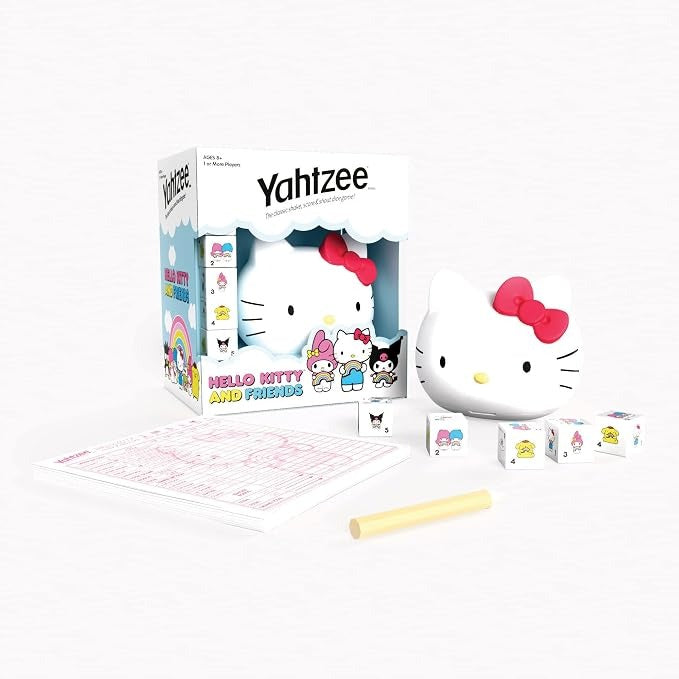 Yahtzee: Hello Kitty and Friends [Board Game, 1+ Players] Board Game USAopoly