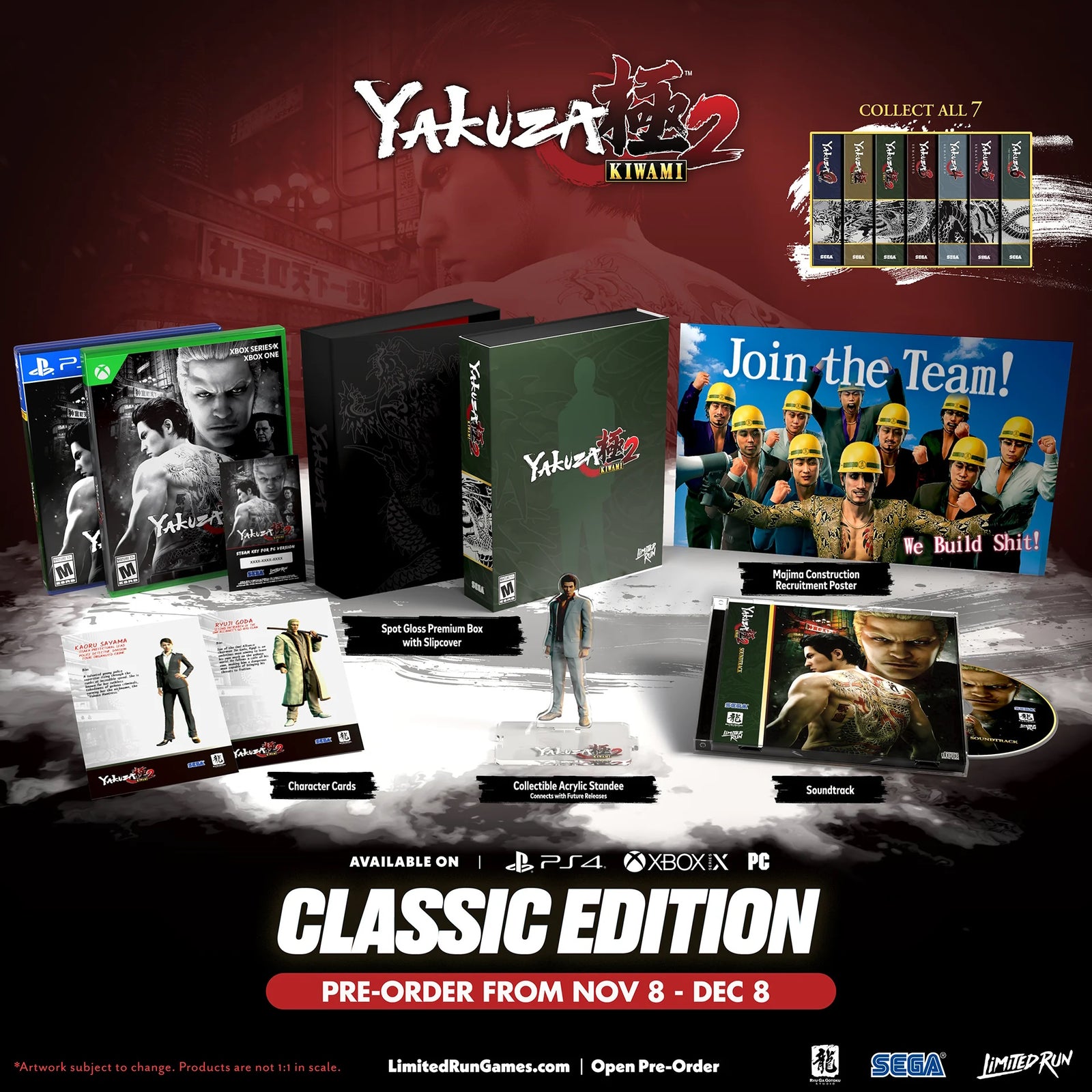 Yakuza Kiwami 2 Classic Edition - Limited Run #037 [Xbox One] Xbox One Video Game Limited Run Games