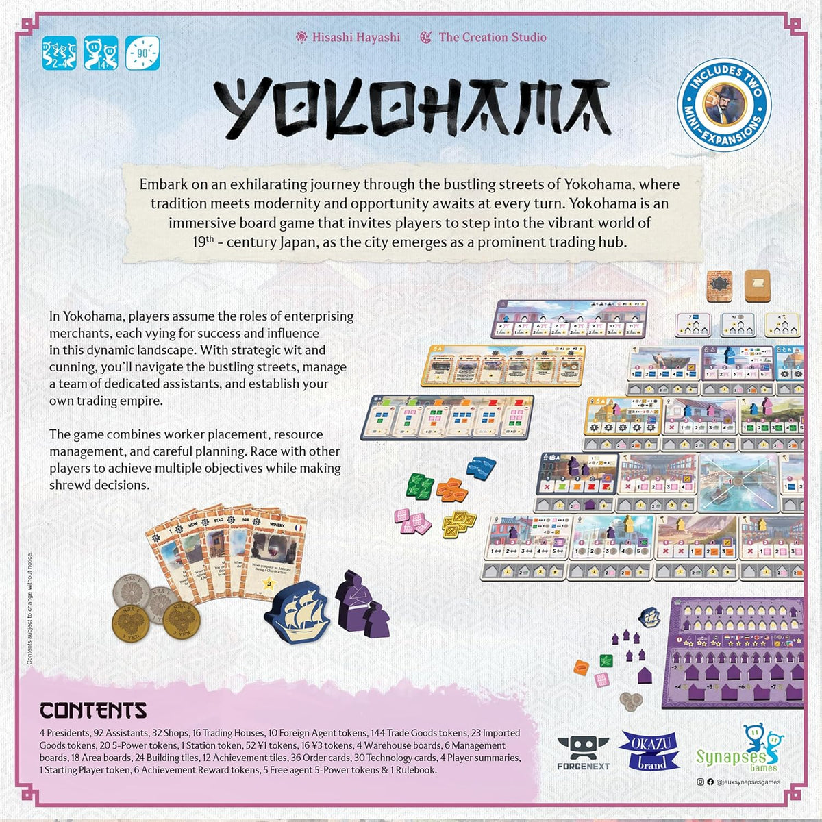 Yokohama [Board Game, 2 - 4 Players] Board Game Asmodee