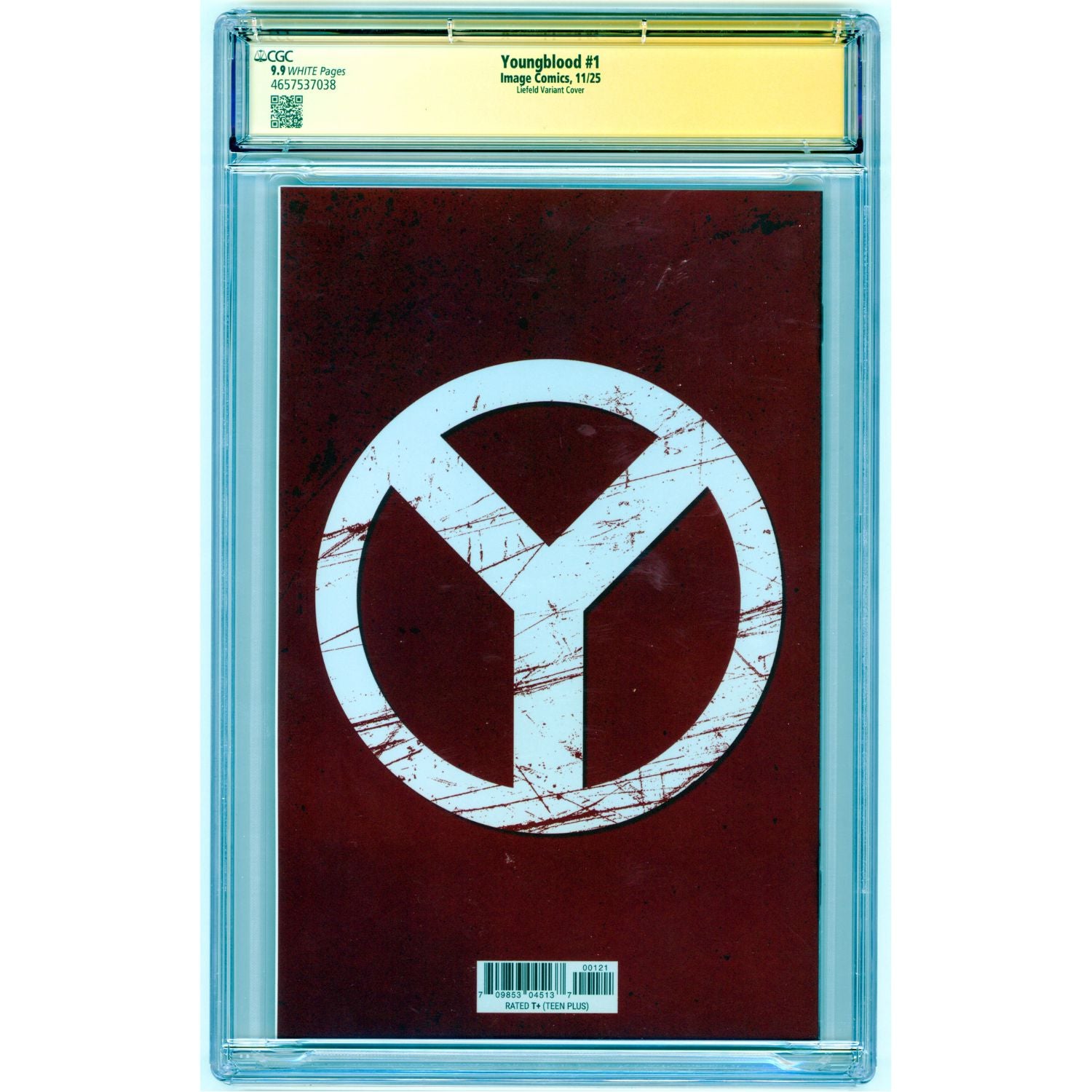 Youngblood: #1 [Rob Liefeld CGC 9.9 Signed Foil CVR K - 1:500] 2025 Comics Image Comics