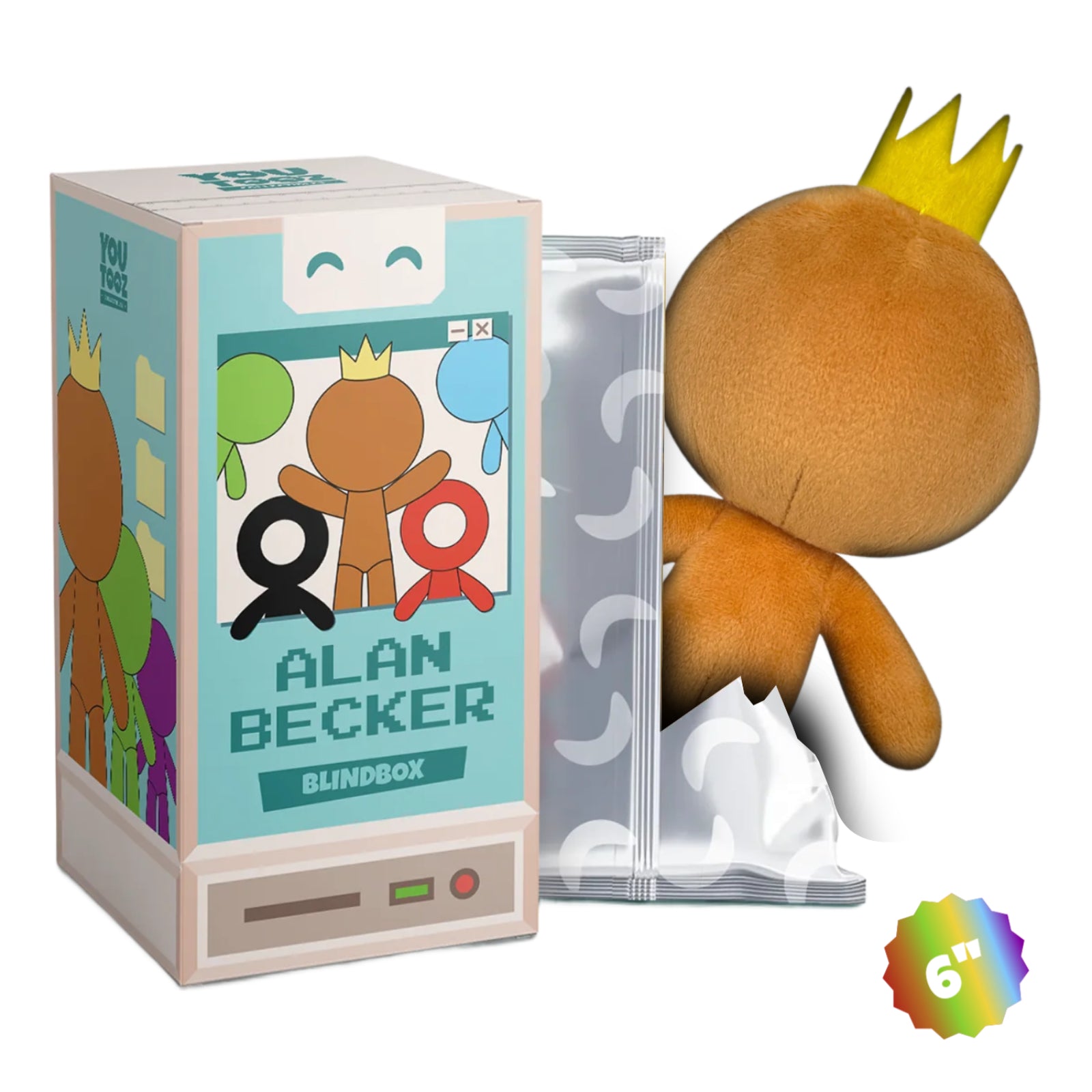 Youtooz: Alan Becker Collection - King Orange - 6 Inch Plush Plushies Youtooz