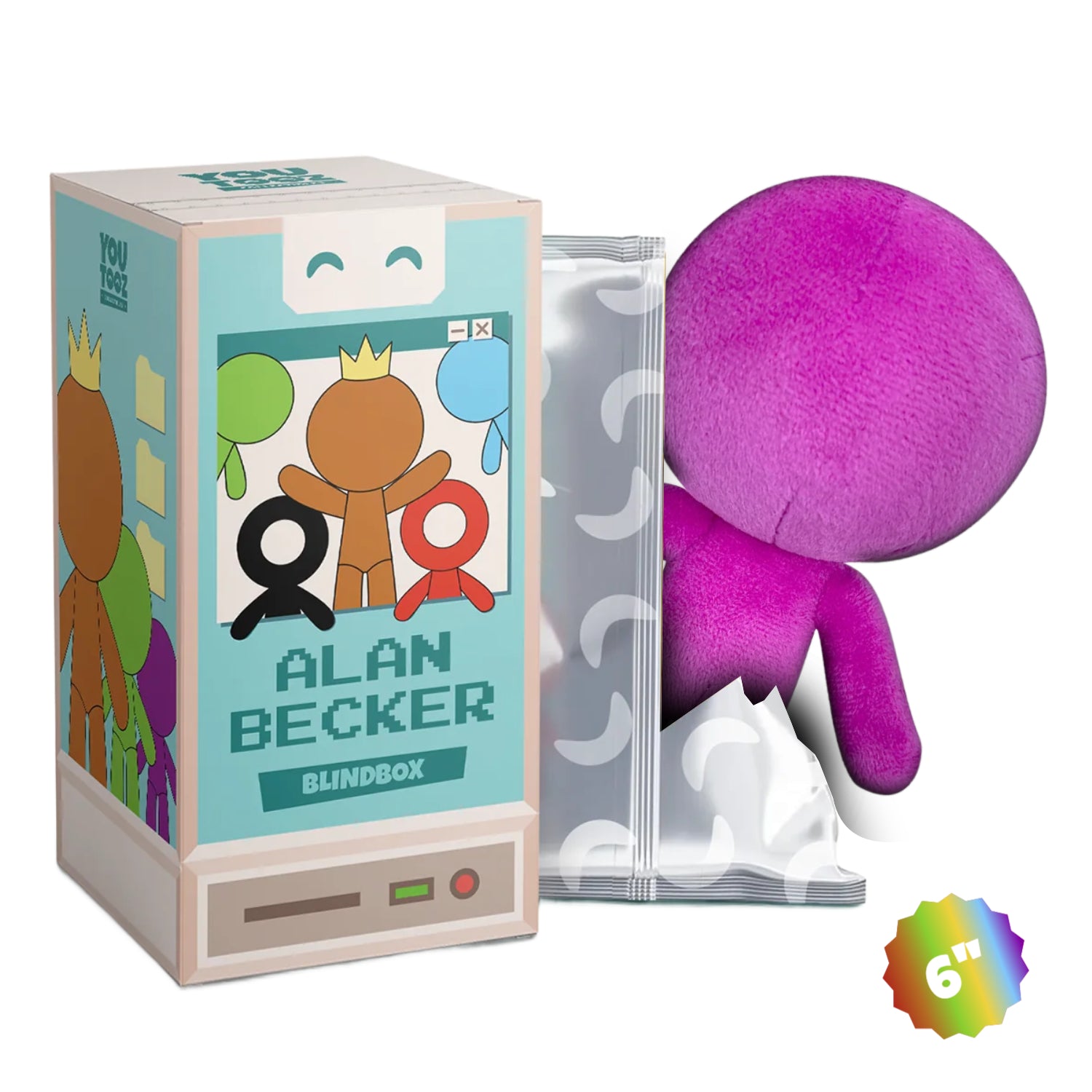 Youtooz: Alan Becker Collection - Purple - 6 Inch Plush Plushies Youtooz