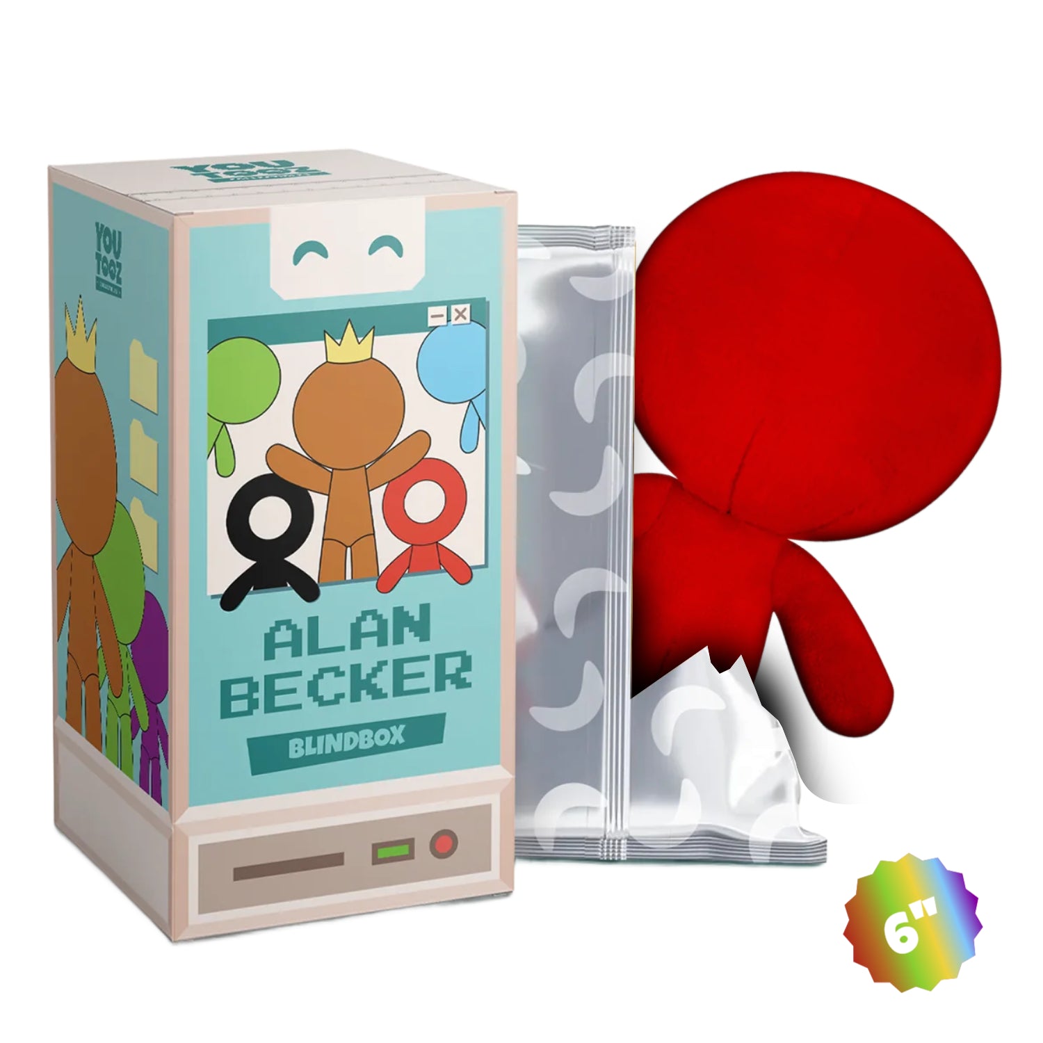Youtooz: Alan Becker Collection [Red 6-Inch Plush] Plushies Youtooz