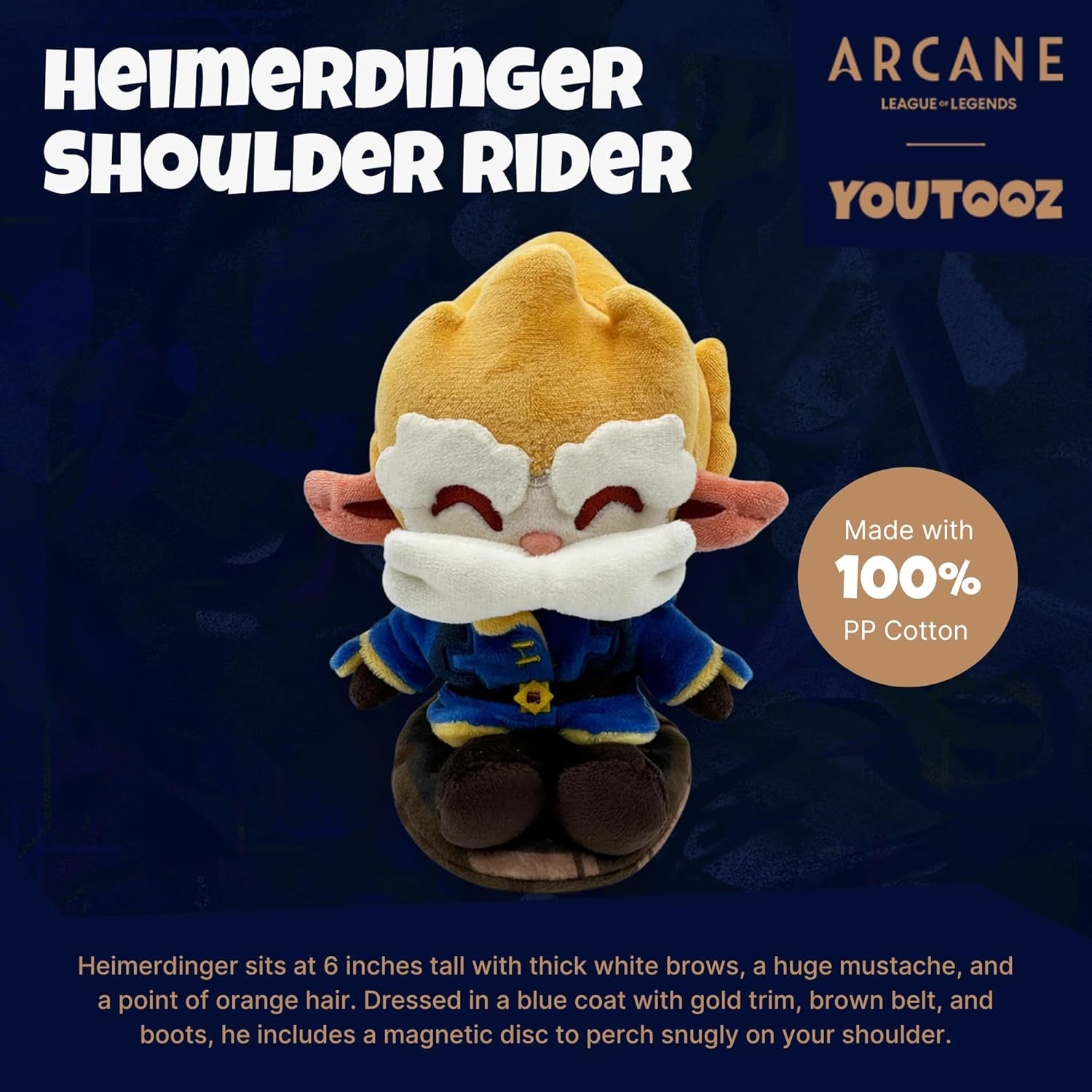 Youtooz: Arcane Collection [Heimerdinger Shoulder Rider] 6-Inch Plush Plushies Youtooz
