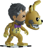 Youtooz: FNAF Movie Collection [Yellow Rabbit Vinyl Figure #48] Interchangeable Heads Toys & Games Youtooz